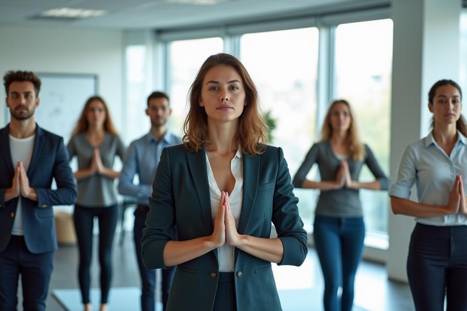 기업 웰니스 프로그램 요가 수업